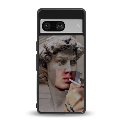 Smokin David back phone cover | glass case for google pixel 8