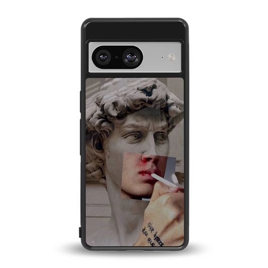 Smokin David back phone cover | glass case for google pixel 8