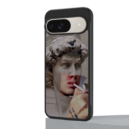 Smokin David google pixel 9 mobile cover | shockproof glass phone case
