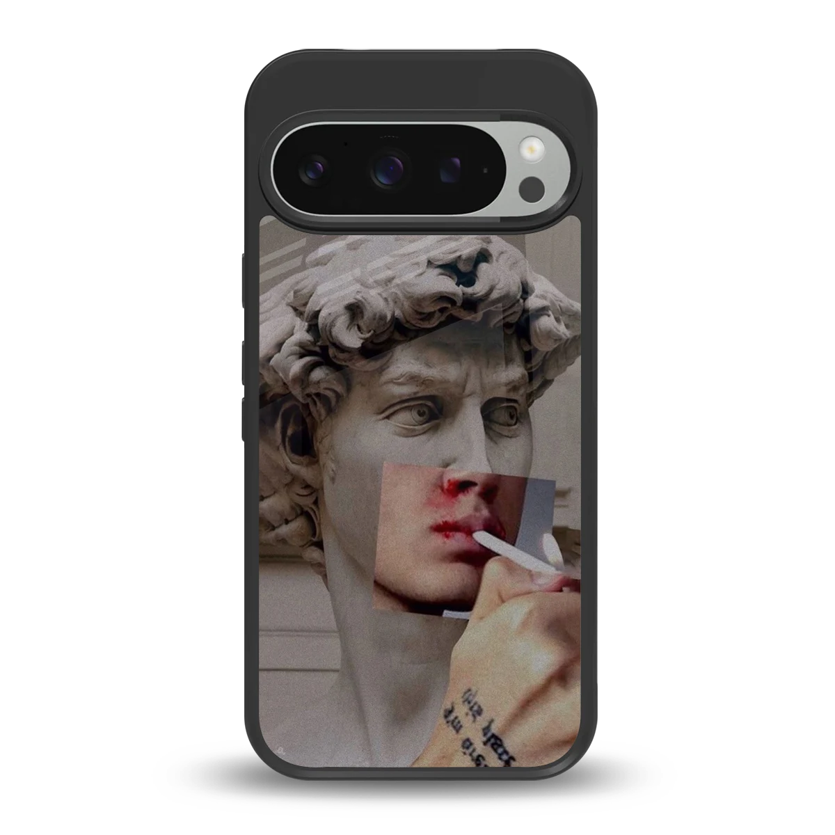 Smokin David back phone cover | glass case for google pixel 9 pro