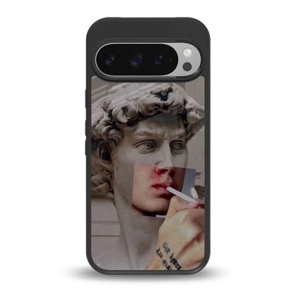 Smokin David back phone cover | glass case for google pixel 9 pro xl