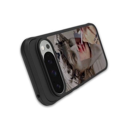 Smokin David stylish phone case for google pixel 9 pro | glossy glass and slim fit