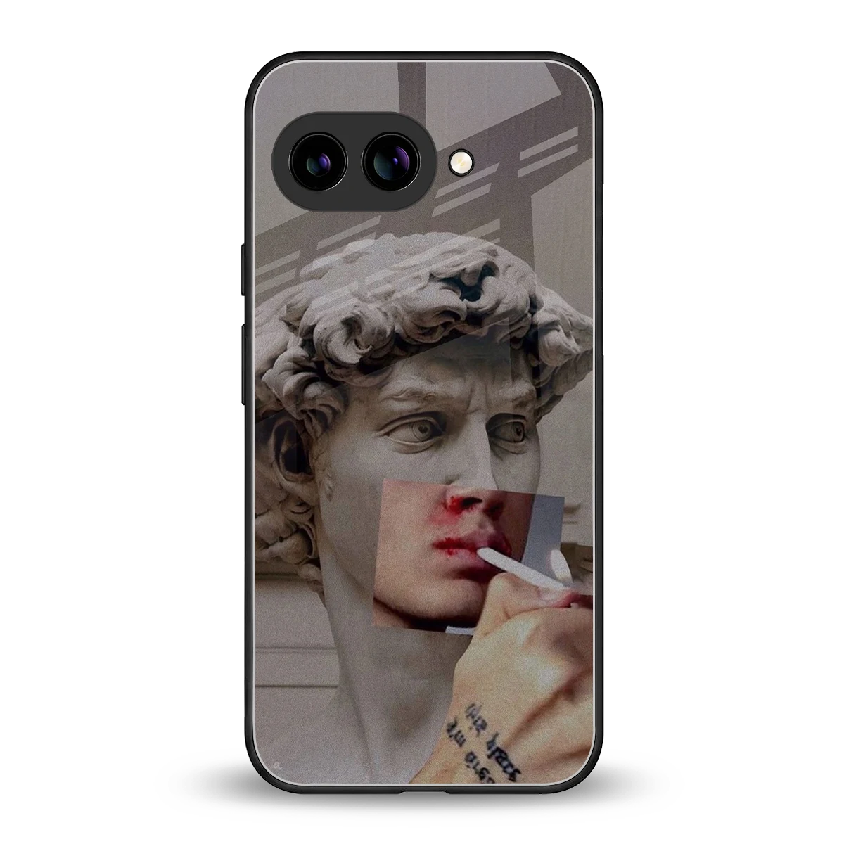 Smokin David back phone cover | glass case for google pixel 10a