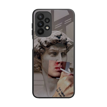 Smokin David back phone cover | glass case for samsung galaxy a23