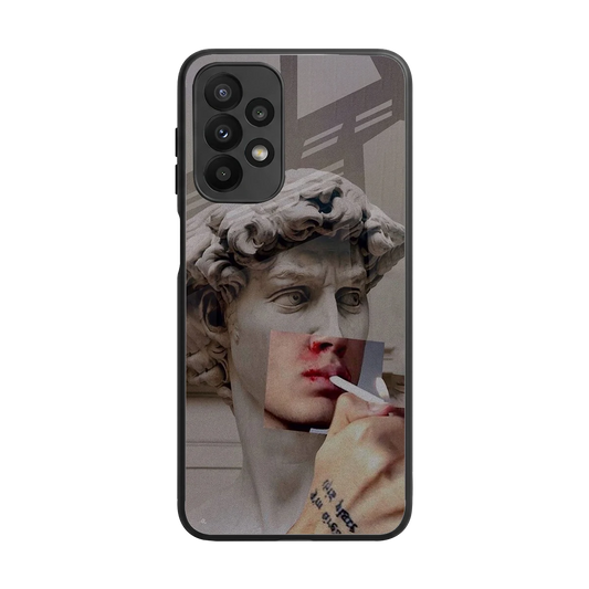 Smokin David back phone cover | glass case for samsung galaxy a23