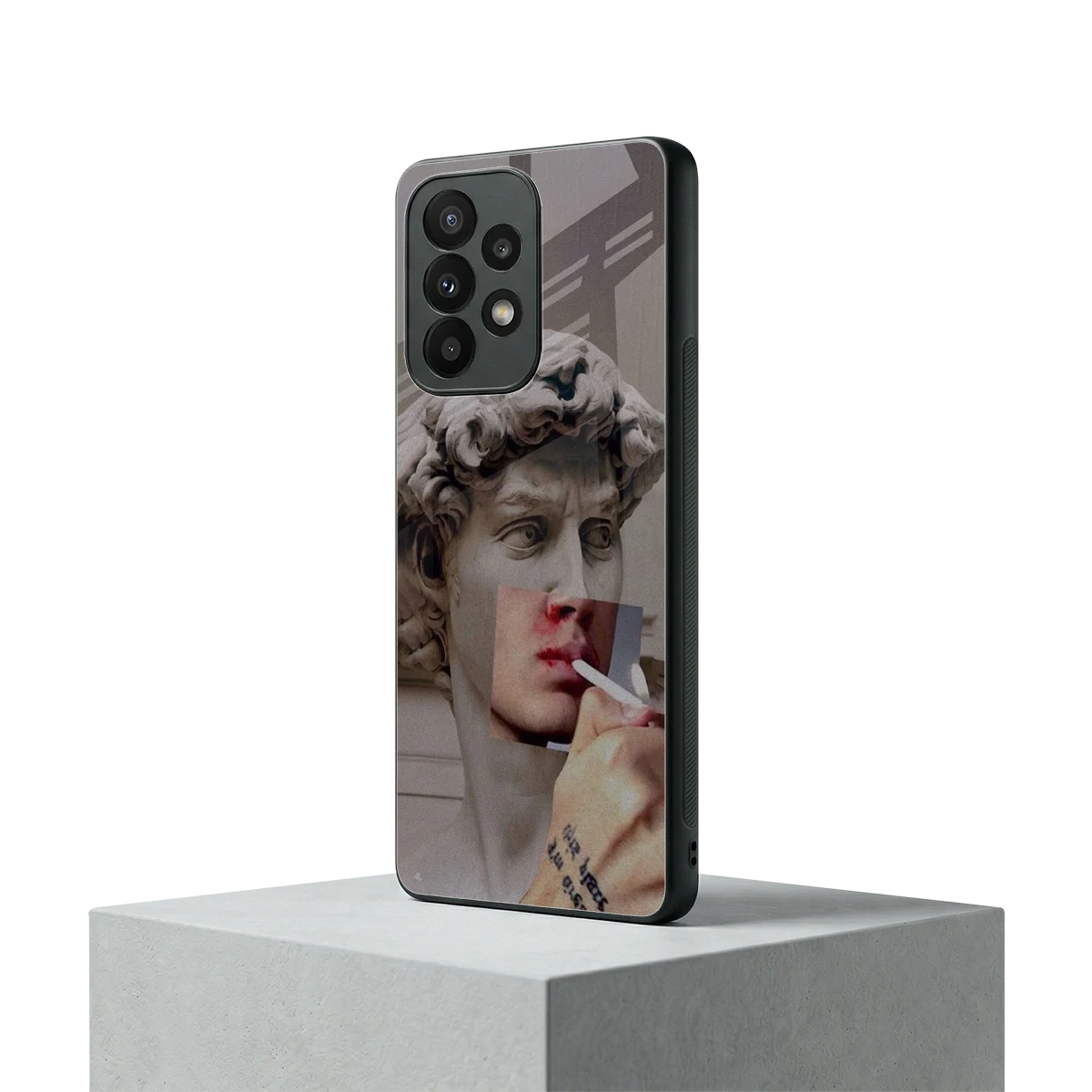 Smokin David samsung galaxy a23 mobile cover | shockproof glass phone case