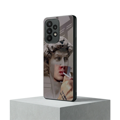 Smokin David samsung galaxy a23 mobile cover | shockproof glass phone case