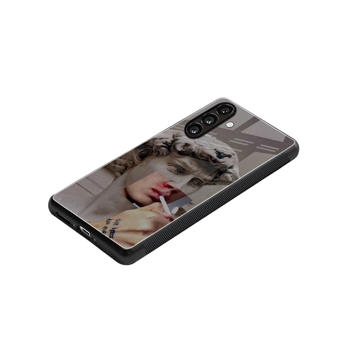 Smokin David stylish phone case for samsung galaxy a16 5g | glossy glass and slim fit