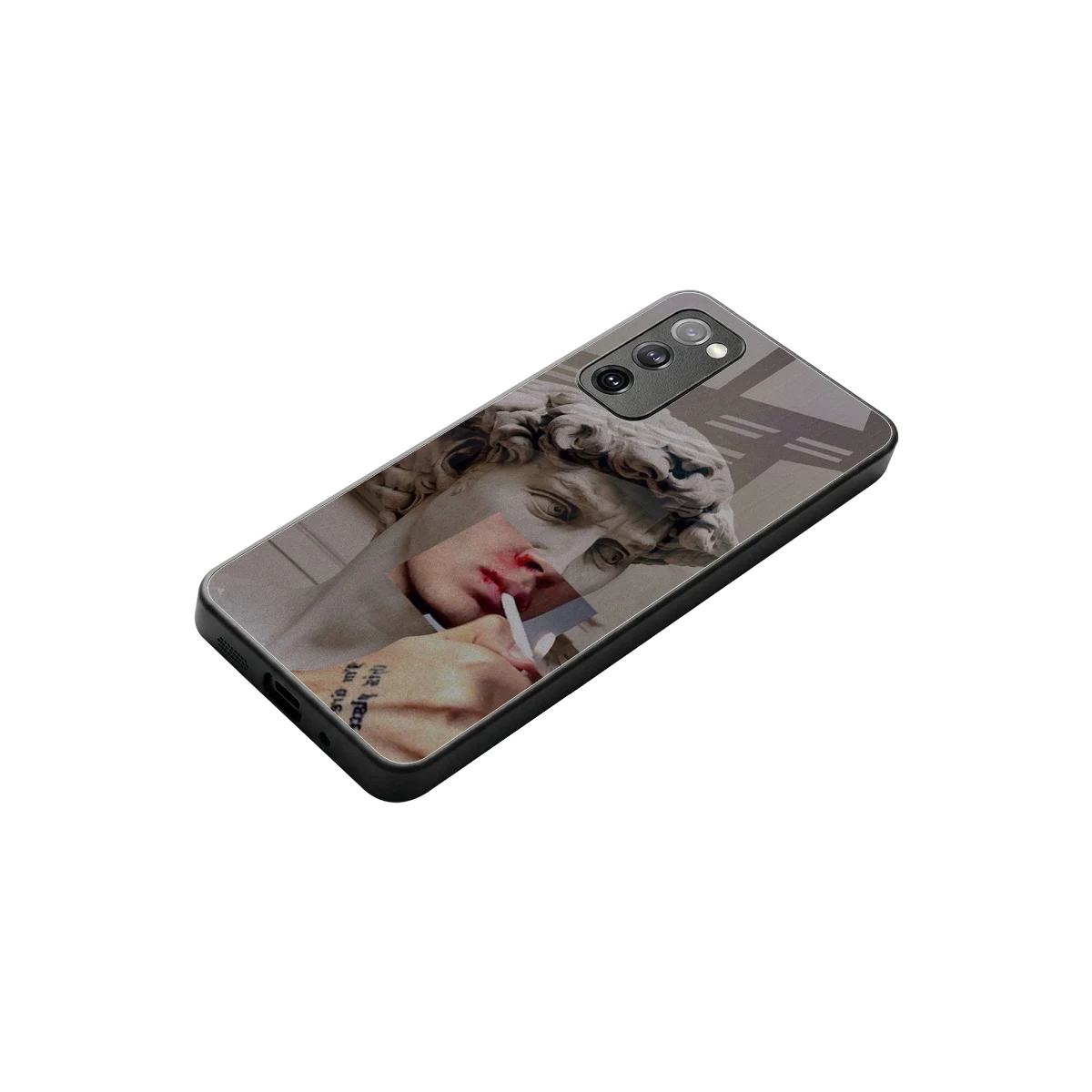 Smokin David stylish phone case for samsung galaxy s20 fe | glossy glass and slim fit