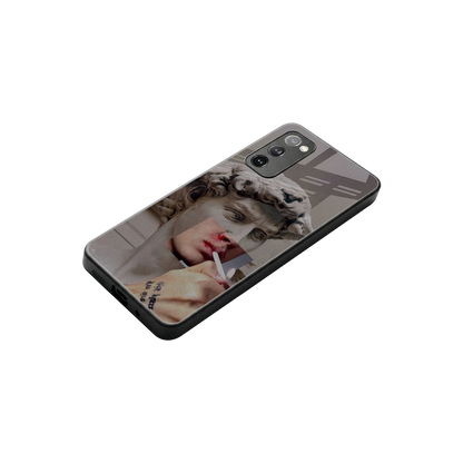 Smokin David stylish phone case for samsung galaxy s20 fe | glossy glass and slim fit