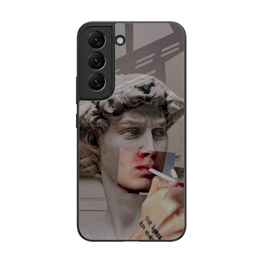 Smokin David back phone cover | glass case for samsung galaxy s22