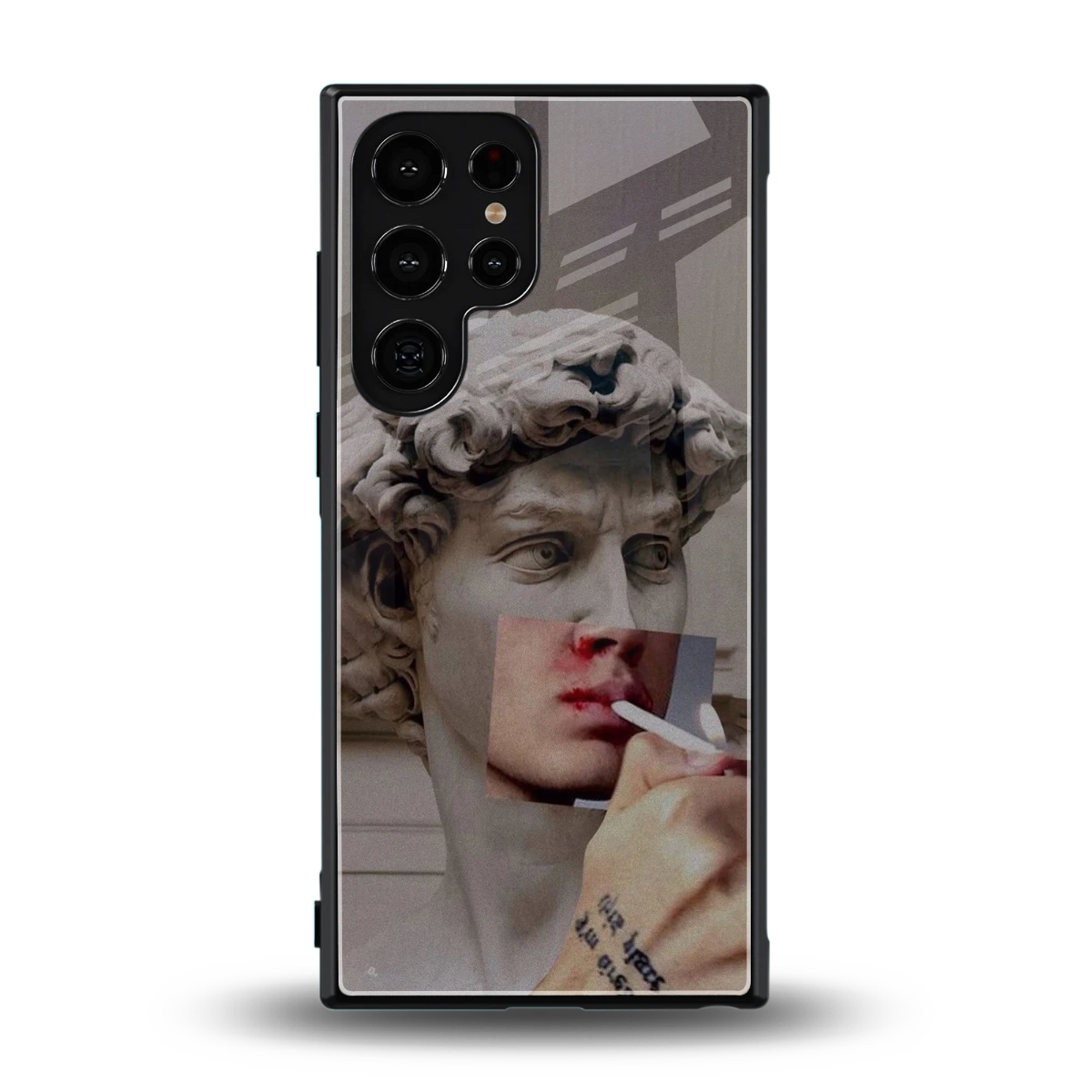 Smokin David back phone cover | glass case for samsung galaxy s23 ultra