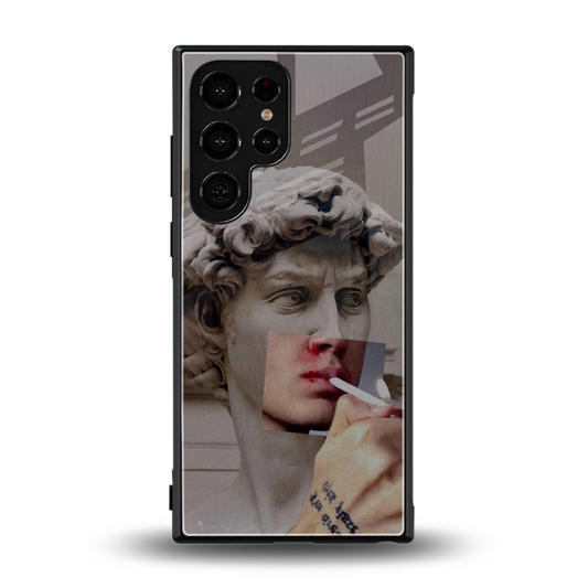 Smokin David back phone cover | glass case for samsung galaxy s24 ultra