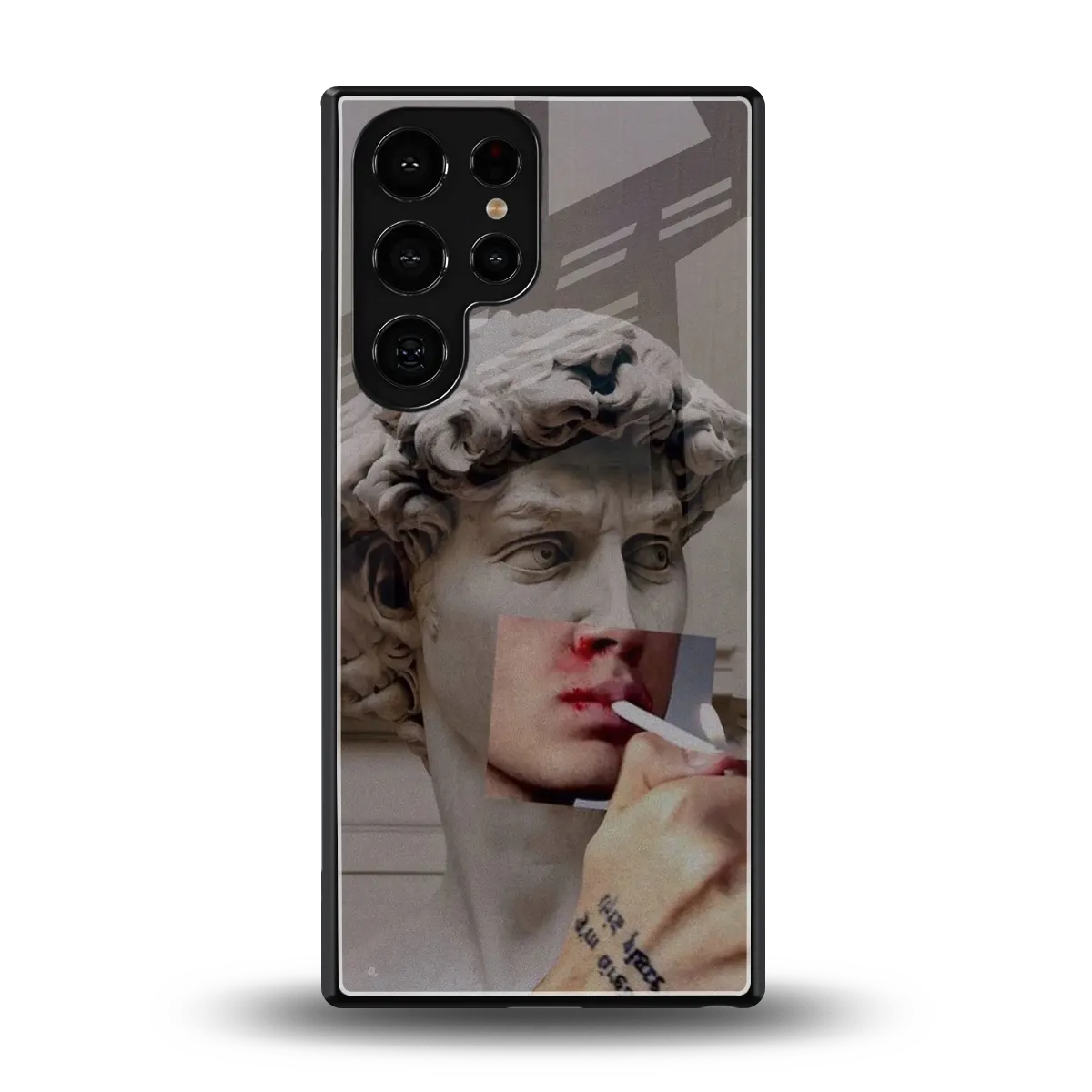 Smokin David back phone cover | glass case for samsung galaxy s25 ultra