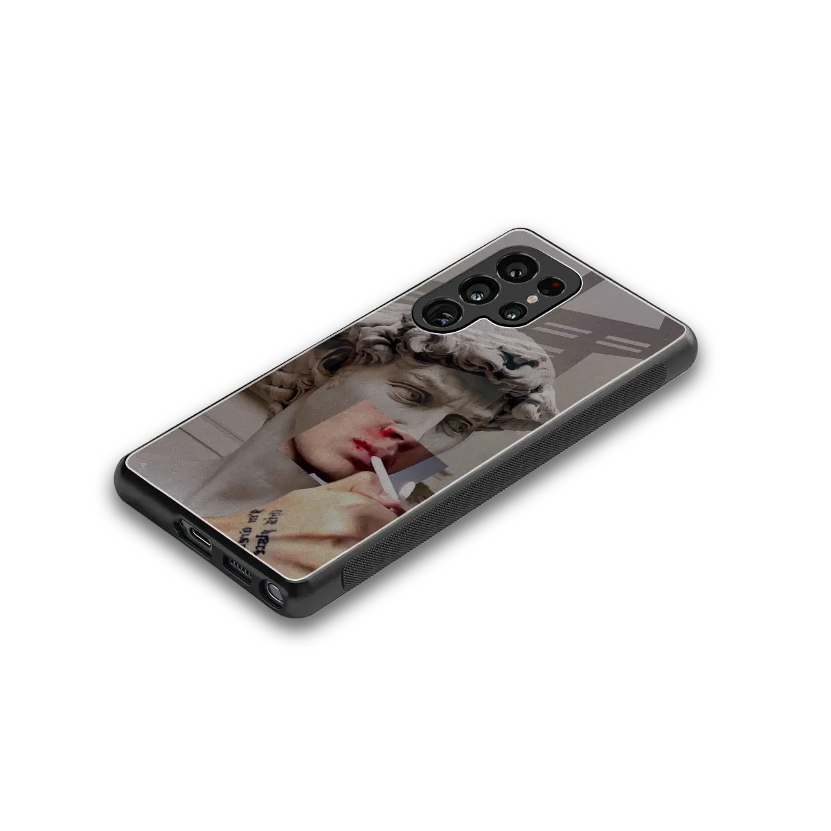 Smokin David stylish phone case for samsung galaxy s26 ultra | glossy glass and slim fit