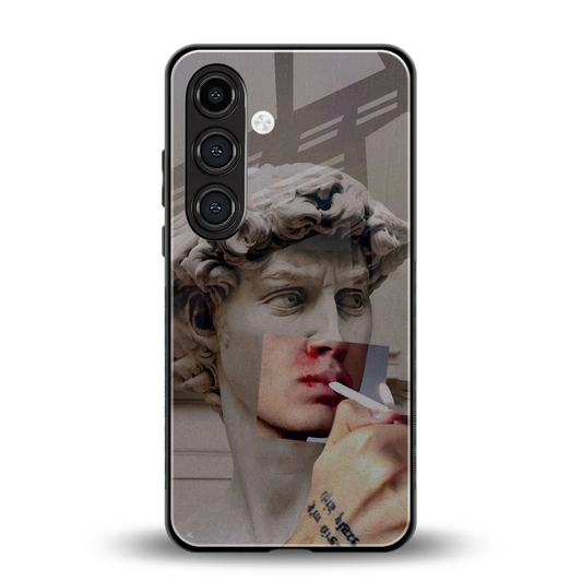 Smokin David back phone cover | glass case for samsung galaxy s25