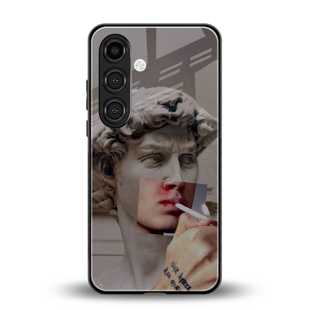 Smokin David back phone cover | glass case for samsung galaxy s24 plus