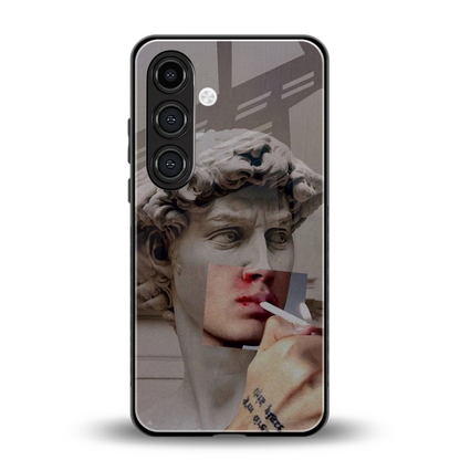 Smokin David back phone cover | glass case for samsung galaxy s23 fe