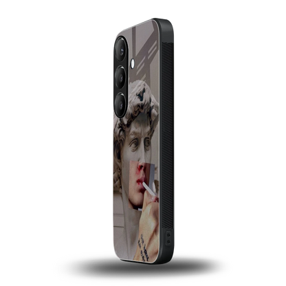 Smokin David samsung galaxy s24 mobile cover | shockproof glass phone case