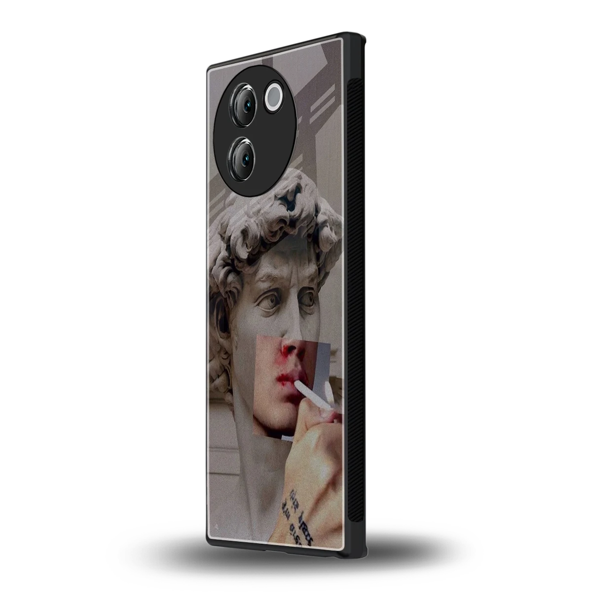 Smokin David vivo v30e mobile cover | shockproof glass phone case