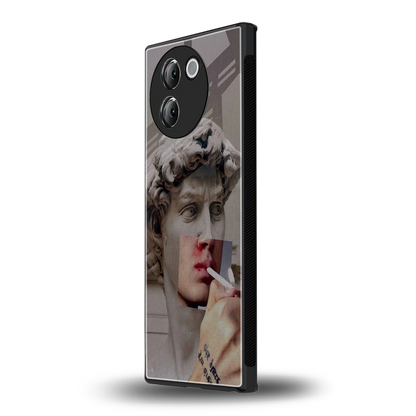 Smokin David vivo v30e mobile cover | shockproof glass phone case