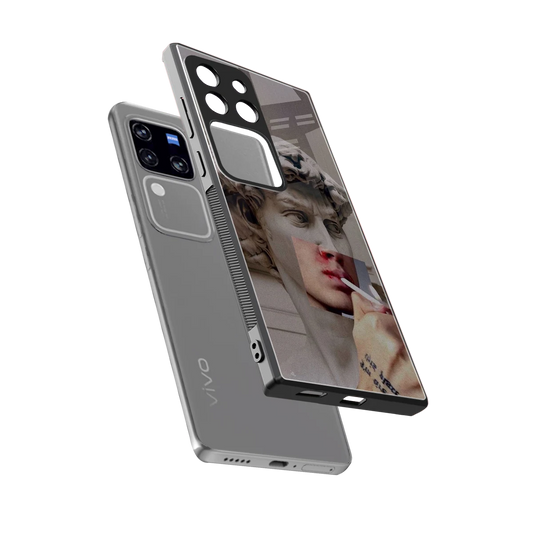 Smokin David sleekvivo v30 pro cover with tempered glass back and TPU edges