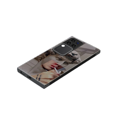 Smokin David stylish phone case forvivo v30 pro | glossy glass and slim fit