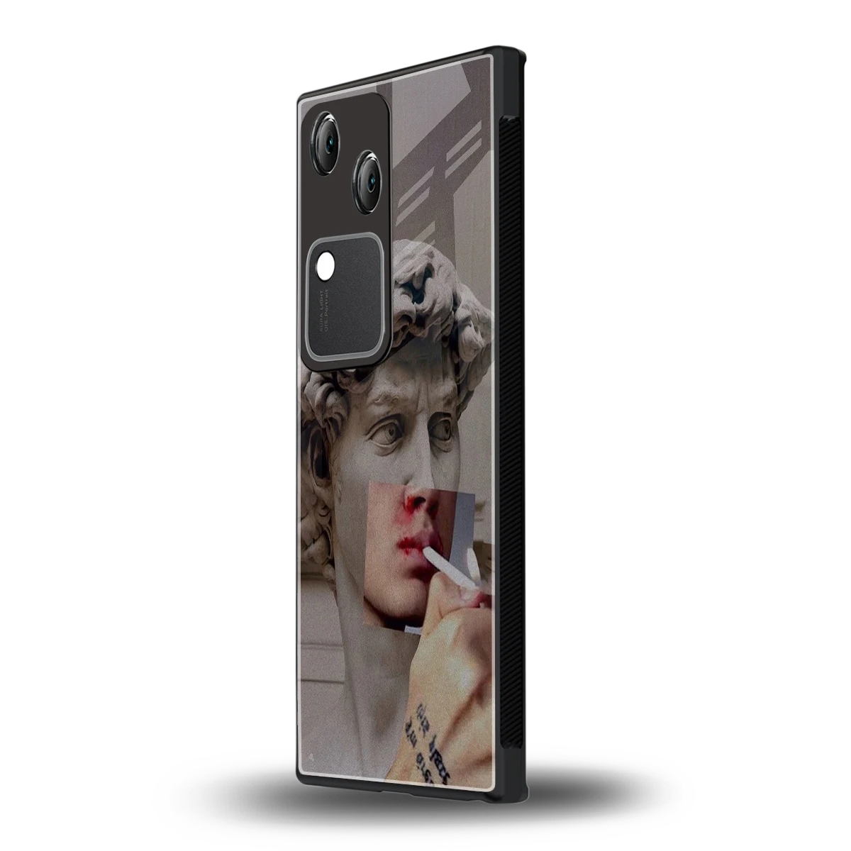 Smokin David vivo v30 mobile cover | shockproof glass phone case