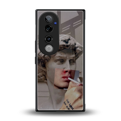 Smokin David back phone cover | glass case for vivo v40 pro