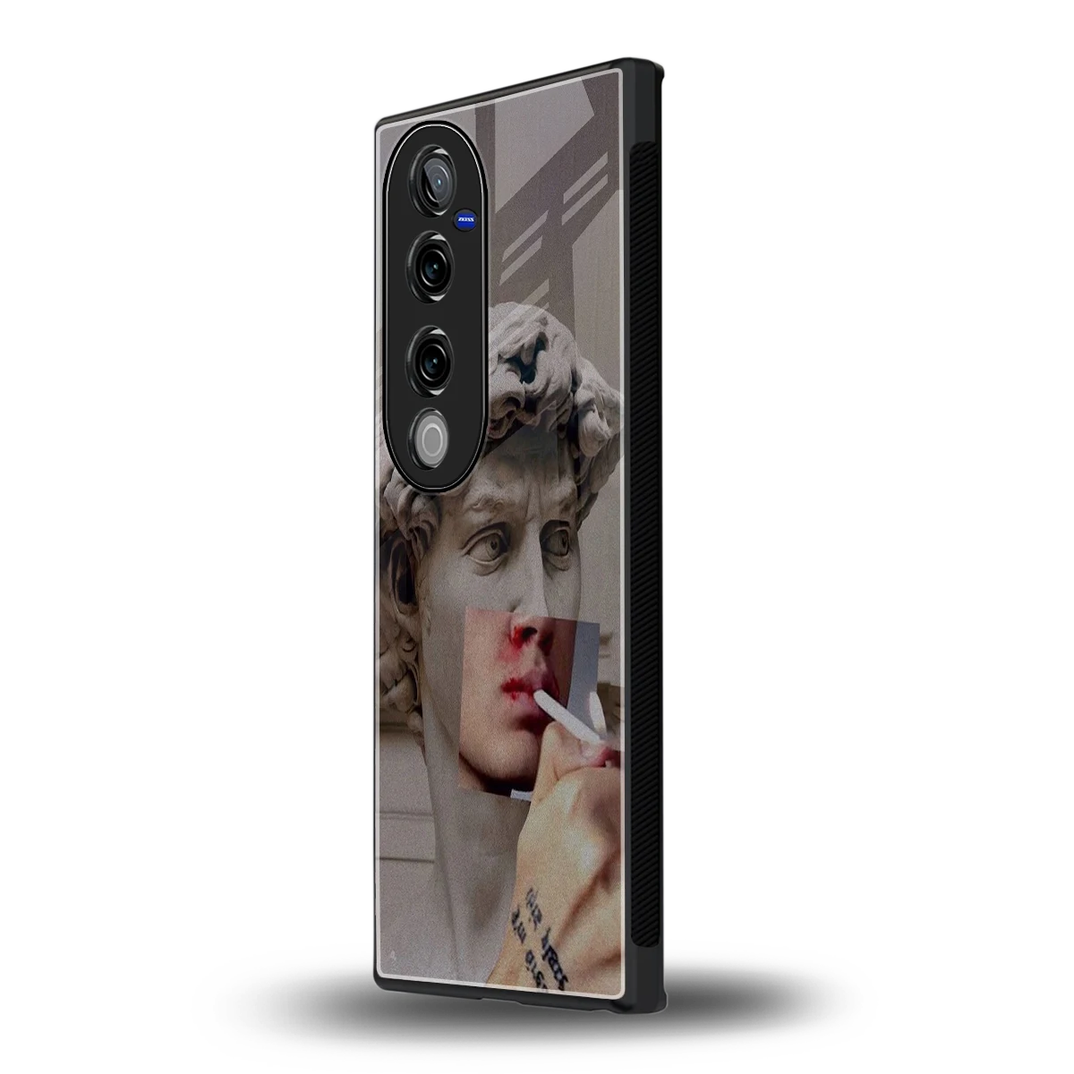 Smokin David vivo v40 pro mobile cover | shockproof glass phone case