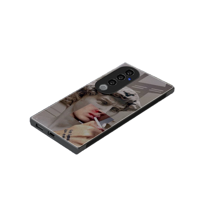 Smokin David stylish phone case for vivo v40 pro | glossy glass and slim fit