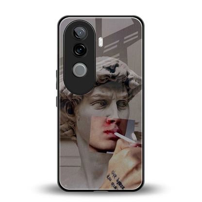 Smokin David back phone cover | glass case for vivo v40e