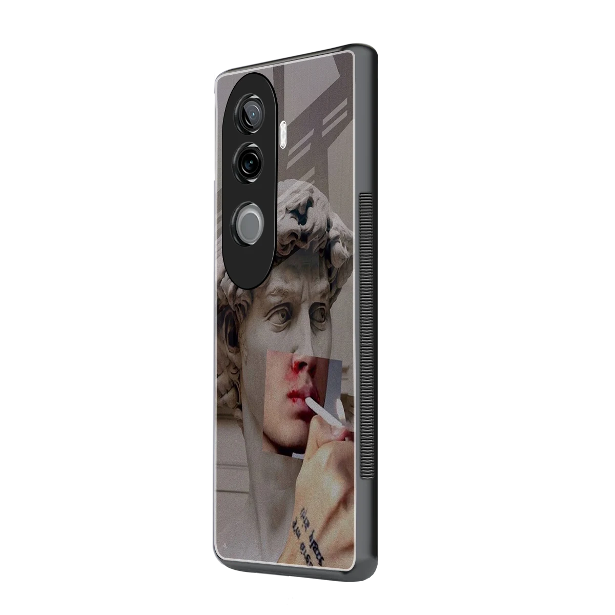 Smokin David vivo v40e mobile cover | shockproof glass phone case