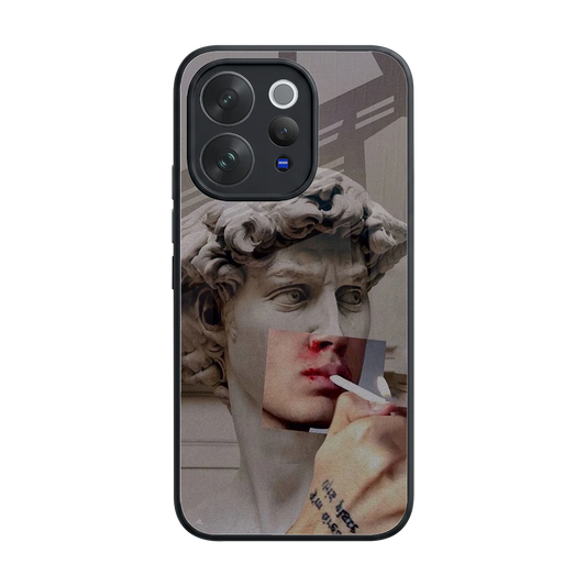 Smokin David back phone cover | glass case for vivo v70