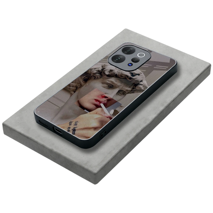 Smokin David stylish phone case for vivo v70 | glossy glass and slim fit