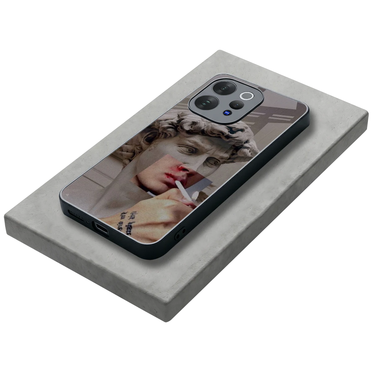 Smokin David stylish phone case for vivo v70 elite | glossy glass and slim fit