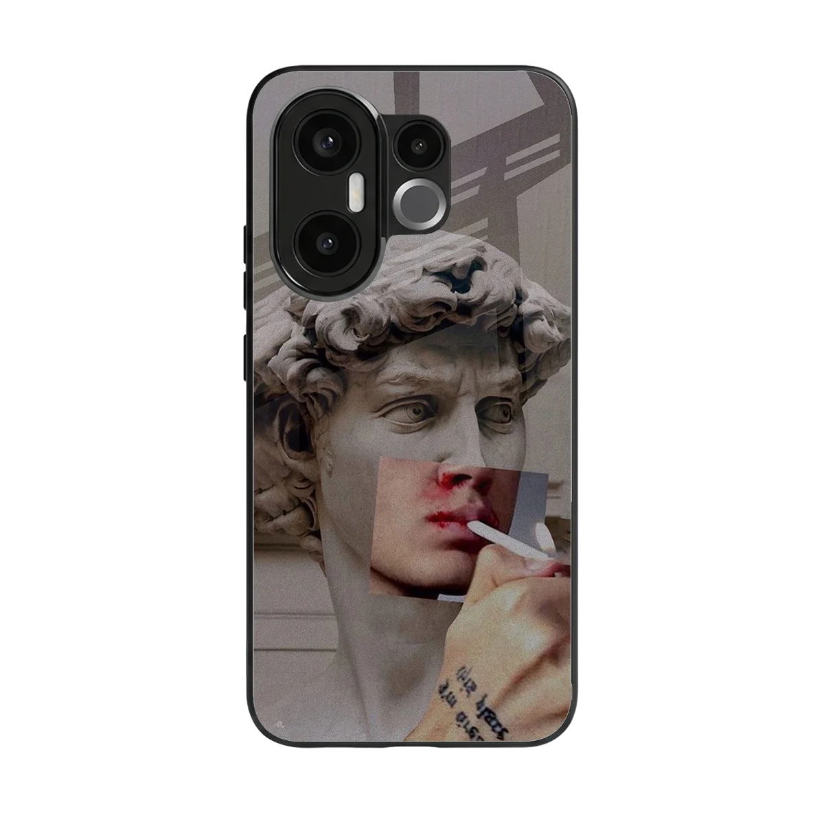 Smokin David back phone cover | glass case for vivo x200 fe