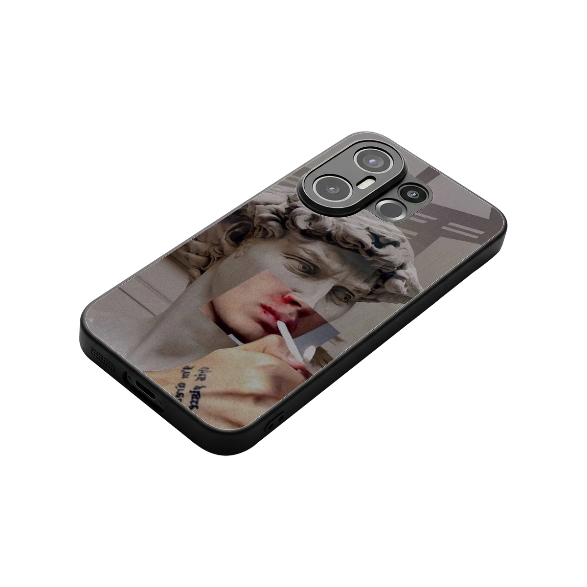 Smokin David stylish phone case for vivo x200 fe | glossy glass and slim fit