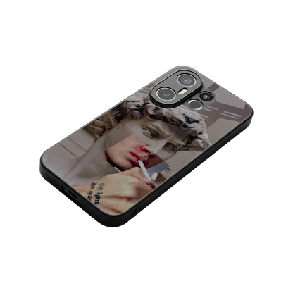 Smokin David stylish phone case for vivo x200 fe | glossy glass and slim fit