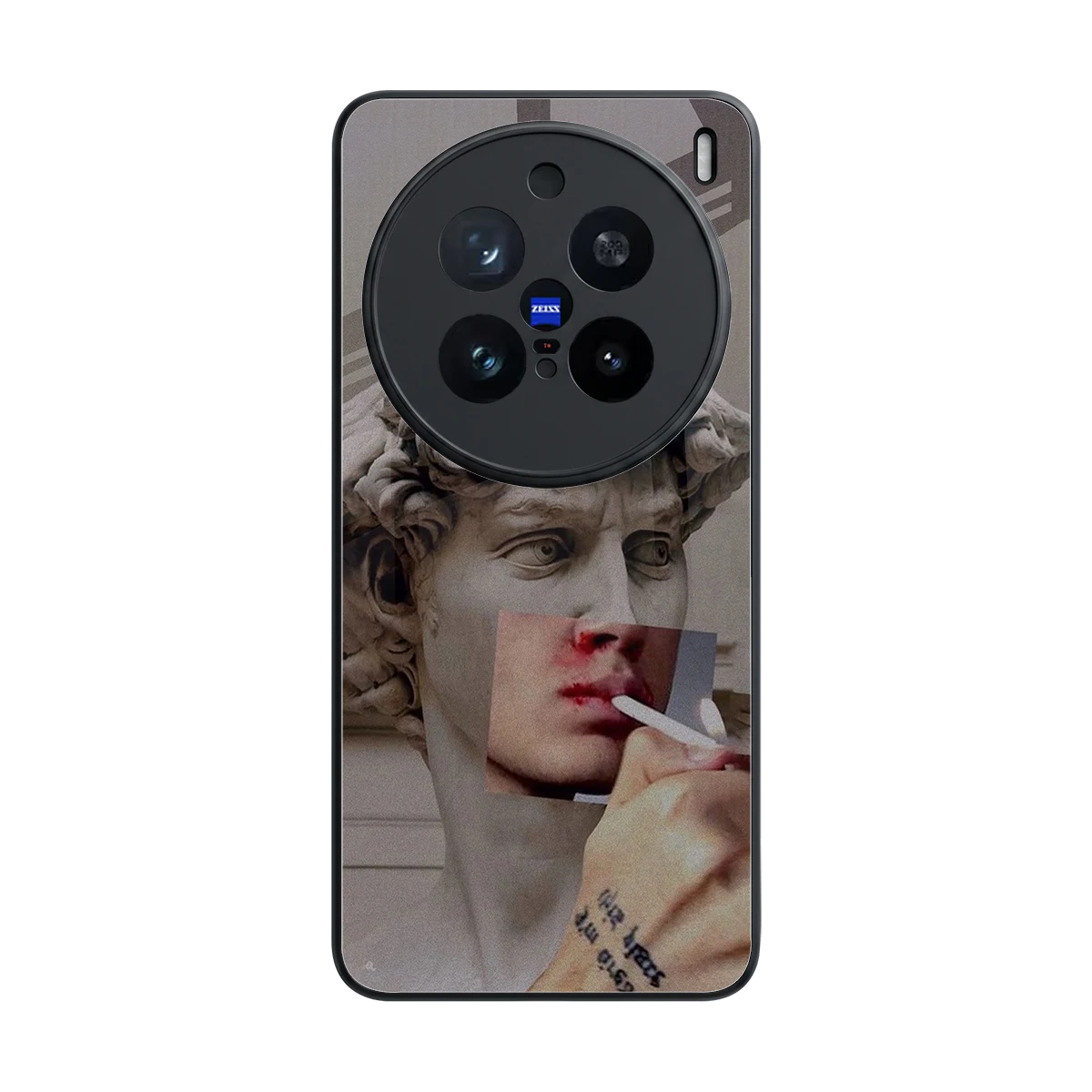 Smokin David back phone cover | glass case for vivo x200 pro