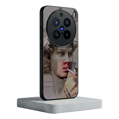 Smokin David vivo x200 pro mobile cover | shockproof glass phone case