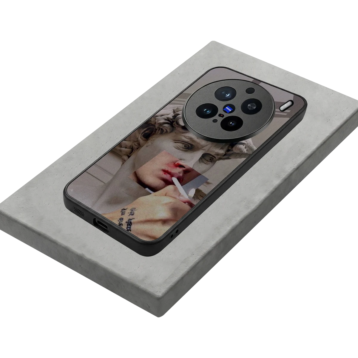 Smokin David stylish phone case for vivo x200 pro | glossy glass and slim fit