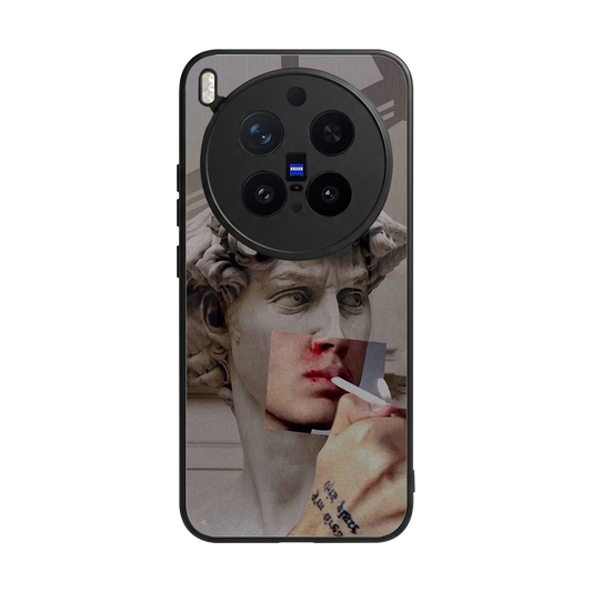 Smokin David back phone cover | glass case for vivo x300 pro