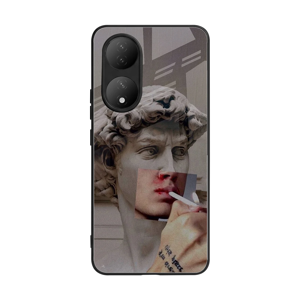 Smokin David back phone cover | glass case for Vivo-y100