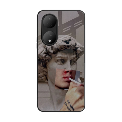 Smokin David back phone cover | glass case for Vivo-y100