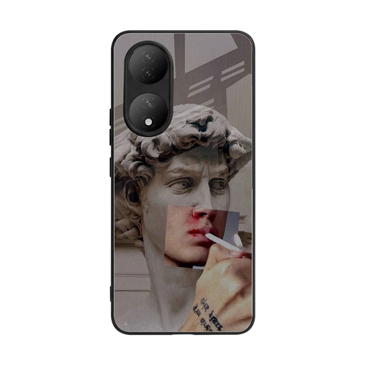 Smokin David back phone cover | glass case for Vivo-y100