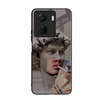 Smokin David back phone cover | glass case for vivo y16