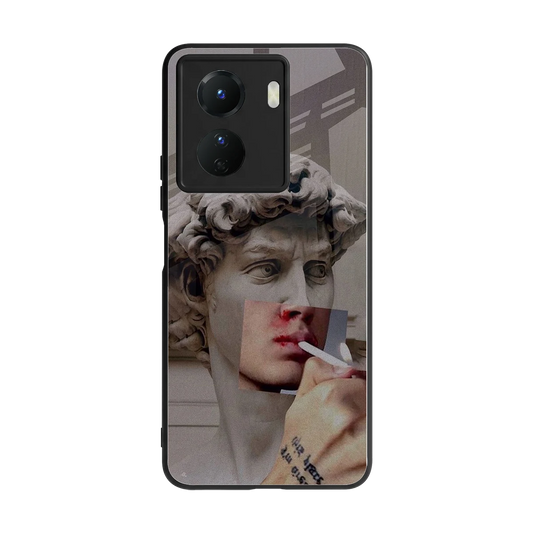 Smokin David back phone cover | glass case for vivo y16