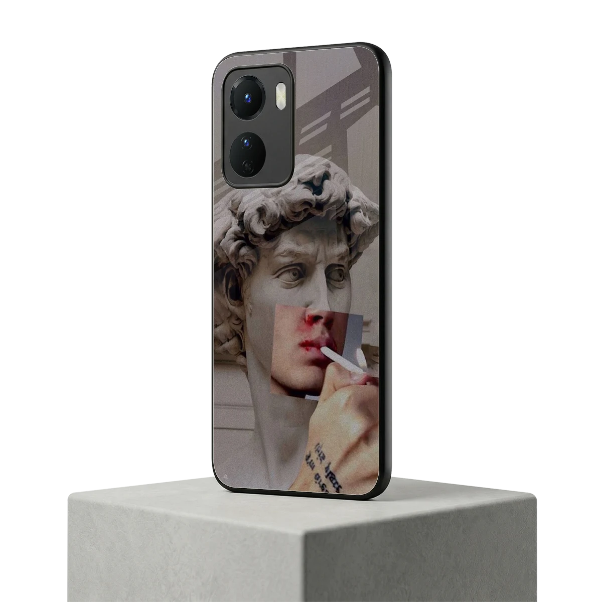 Smokin David vivo y16 mobile cover | shockproof glass phone case