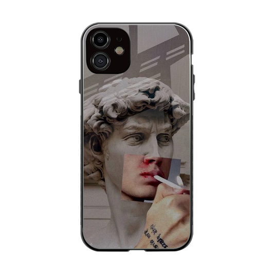 Smokin David back phone cover | glass case for iphone 12